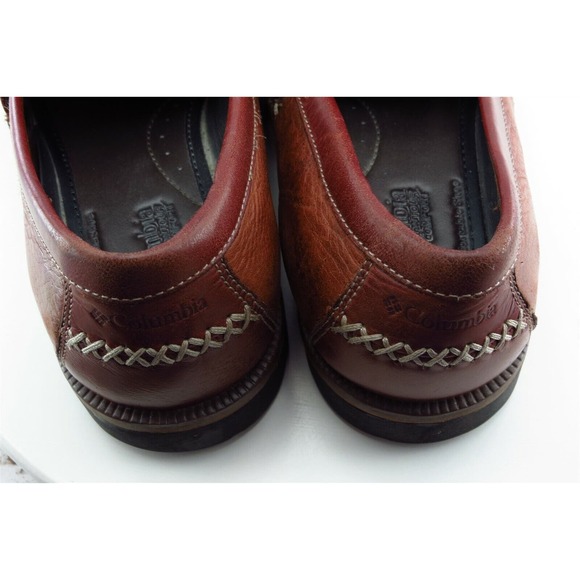 Columbia Shoes Sz 9.5 M Almond Toe Brown Loafer Leather‎ Men main image 4